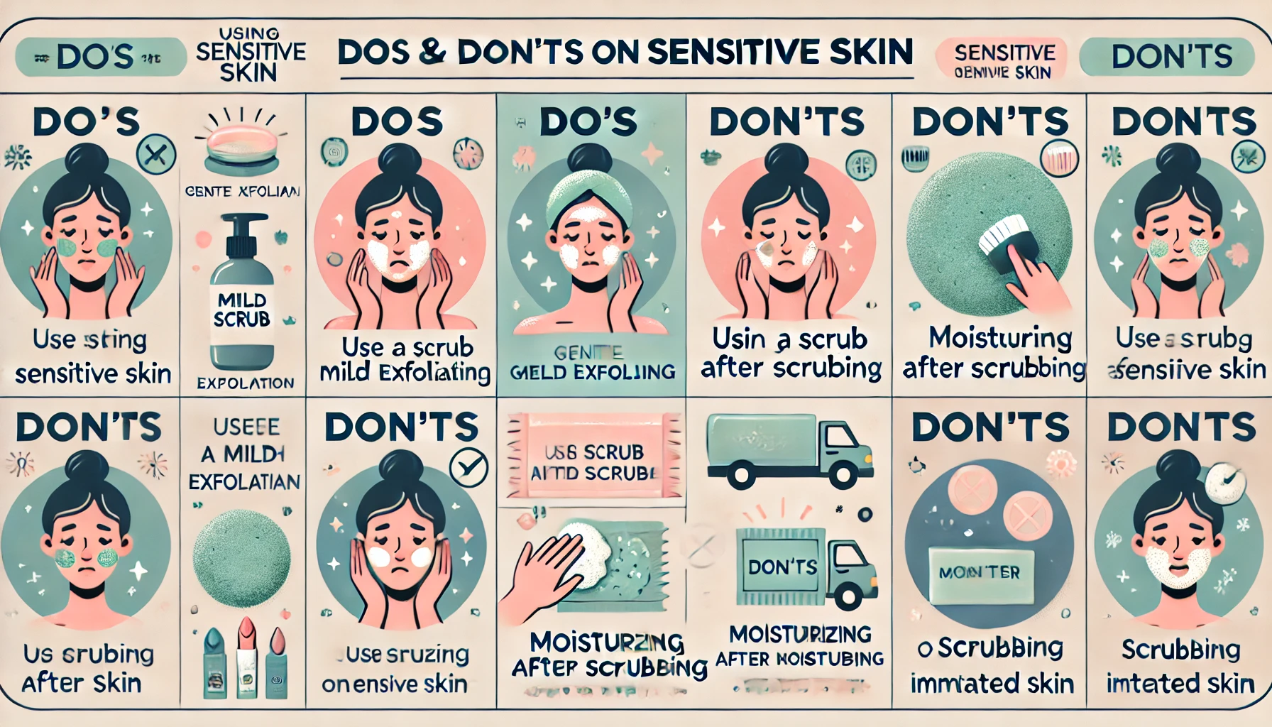 The dos and don’ts of using scrubs on sensitive skin
